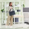 Leitz Fabric Compact Hot Desking Work Bag with Lid, Storage bag, Grey, Rectangular, Fabric, Monochromatic, Adult