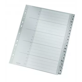 Leitz 12600000 tab index Alphabetic tab index Cardboard Grey