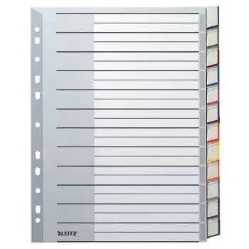 Leitz 12740000 tab index Blank tab index Cardboard Grey, White