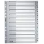 Leitz 12800000 tab index Numeric tab index Cardboard Grey