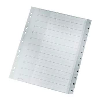 Leitz 12820000 tab index Numeric tab index Cardboard Grey