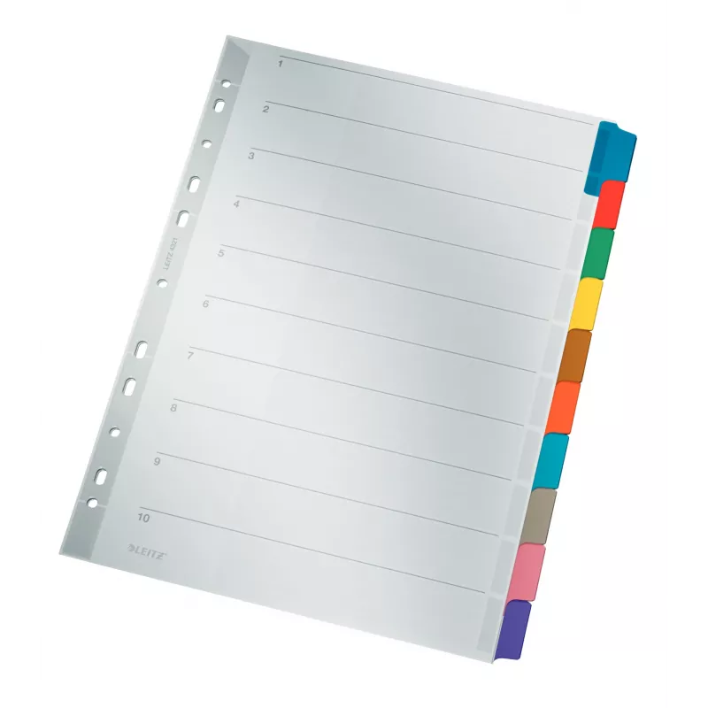 Leitz 43210000 tab index Blank tab index Cardboard Multicolour