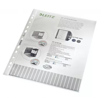 Leitz High Quality Pocket, 210 x 297 mm (A4), Transparent, Polypropylene (PP), Portrait, Top, 230 mm