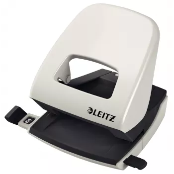 Leitz NeXXt Hole Punch 5008, 2-hole 30 sheets, 30 sheets, Black, Grey, Metal, Plastic, 8 cm, 5.5 mm, A4