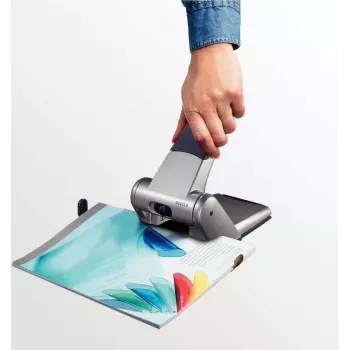 Leitz Heavy Duty Hole Punch, 65 sheets, Black, Grey, 8 cm, 5.5 mm, A4, 130 mm