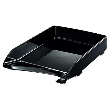 Leitz Eleganter Briefkorb, Polystyrol, Black, 250 mm, 350 mm, 63 mm, 370 g