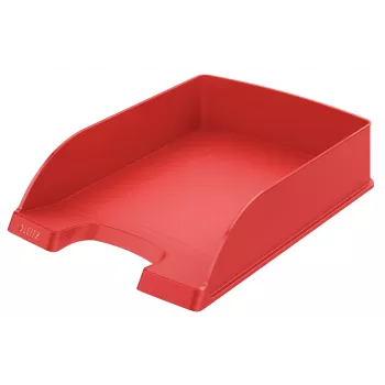 Leitz Plus Letter Tray, Standard, Polystyrene, Red, 255 mm, 357 mm, 70 mm, 280 g