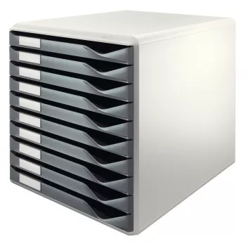 Leitz Form Set, 10 drawer(s), Plastic, Grey, 4.3 kg, 285 x 355 x 290 mm