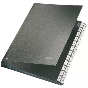 Leitz 58240095 divider book Black Cardboard A4