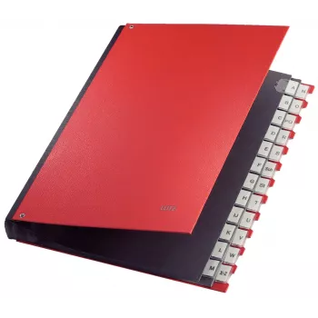 Leitz 59240025 divider book Red Cardboard, Polypropylene (PP) A4