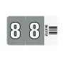 Leitz Orgacolor self-adhesive label Rounded rectangle Grey