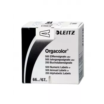 Leitz Orgacolor self-adhesive label Rounded rectangle White