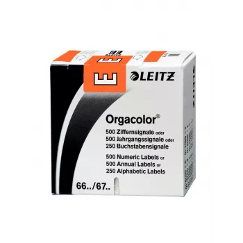 Leitz 66141000 self-adhesive label Rounded rectangle Orange