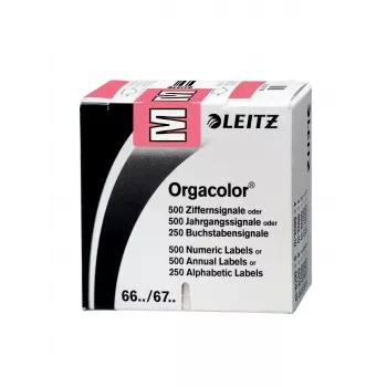 Leitz 66221000 self-adhesive label Rounded rectangle Pink