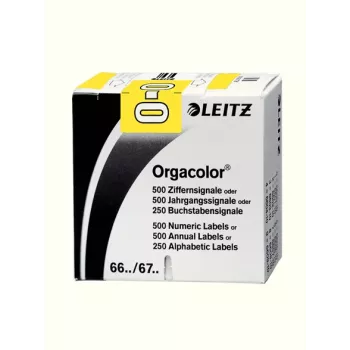 Leitz Orgacolor self-adhesive label Rounded rectangle Yellow