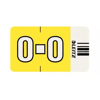 Leitz Orgacolor self-adhesive label Rounded rectangle Yellow