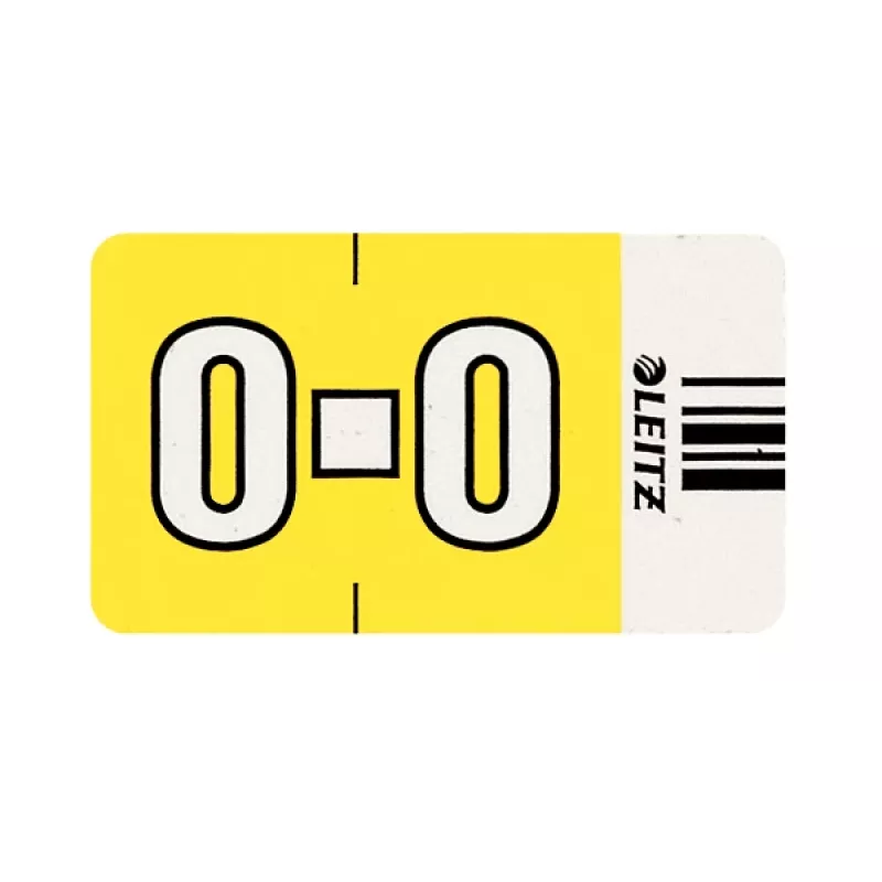Leitz Orgacolor self-adhesive label Rounded rectangle Yellow
