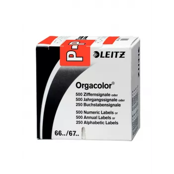 Leitz Orgacolor self-adhesive label Rounded rectangle Red