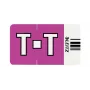 Leitz Orgacolor self-adhesive label Rounded rectangle Violet