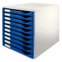 Leitz Form Set, 10 drawer(s), Plastic, Blue, Grey, 285 mm, 355 mm, 290 mm