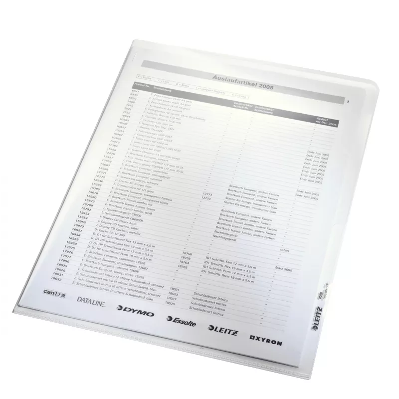 Leitz 40200003 sheet protector 210 x 297 mm (A4) Polypropylene (PP)