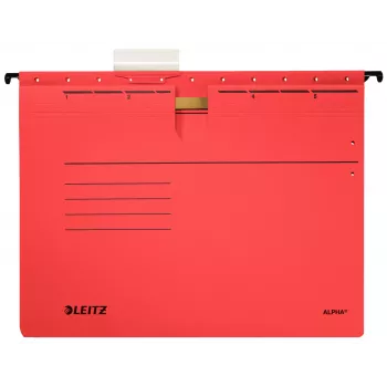 Leitz Alpha hanging folder Cardboard, Metal A4 Red 5 pc(s)