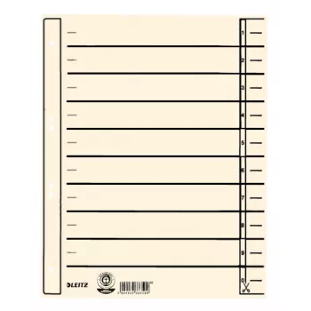 Leitz 16570011 divider Cardboard Yellow