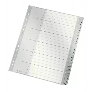 Leitz 12610085 tab index Numeric tab index Polypropylene (PP) Grey