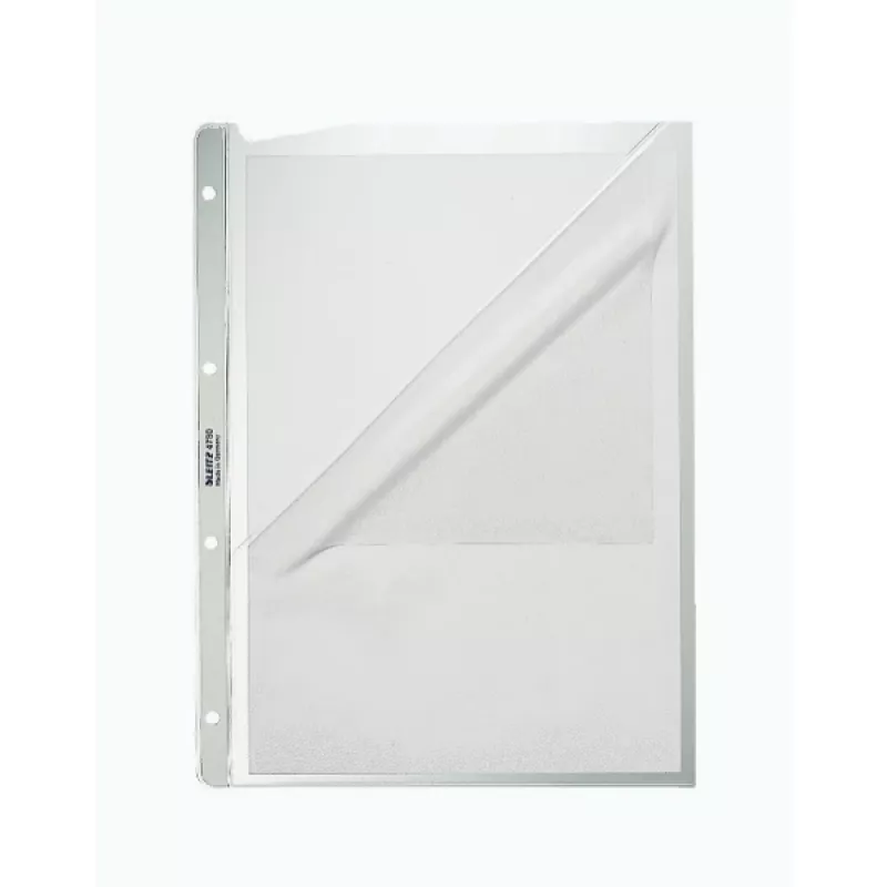 Leitz Premium Pocket A4 Opened Top and Left, 30% pre-consumer recycled plastic