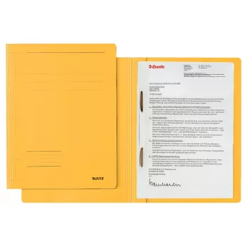 Leitz 30030015 folder Cardboard, Plastic Yellow A4