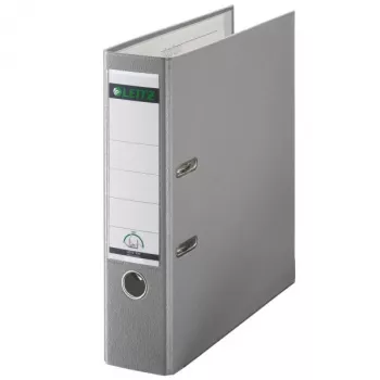 Leitz Plastic Lever Arch File A4 80mm 180° ring binder Grey