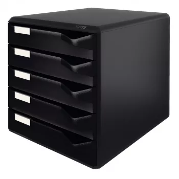 Leitz Post Set, Black, A4, A5, A6, Portrait, 5 drawer(s), Envelope, Folder, Letter, Note, 3.65 kg