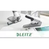 Leitz Heavy Duty Flat Clinch Stapler, 60 sheets, Grey, Light grey, Standard clinch, 25/10, 6 cm, 110 staples