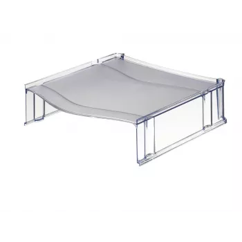 Leitz Letter tray riser Plus Universal, Plastic, Grey, Translucent, 254 mm, 265 mm, 70 mm, 200 g