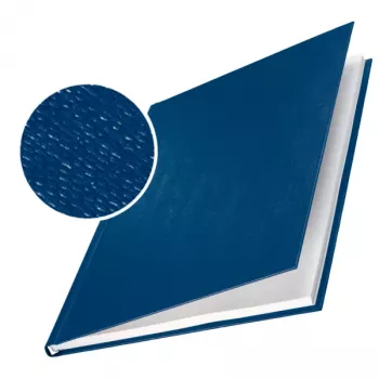 Leitz impressBIND covers Hard linen 14,0 mm, A4, Carton, Blue, 140 sheets, 216 mm, 302 mm