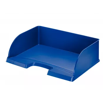 Leitz Letter tray Plus Landscape Jumbo, Plastic, Blue, A4, Letter, Note, Paper, 350 x 245 x 97 mm, 363 x 273 x 103 mm