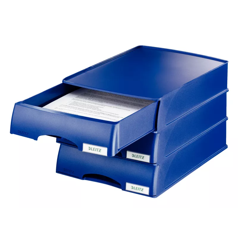 Leitz Letter tray Drawer unit Plus, Plastic, Blue, A4, 234 x 325 x 53 mm, 255 mm, 376 mm