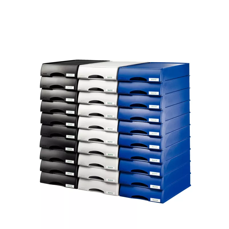 Leitz Letter tray Drawer unit Plus, Plastic, Blue, A4, 234 x 325 x 53 mm, 255 mm, 376 mm