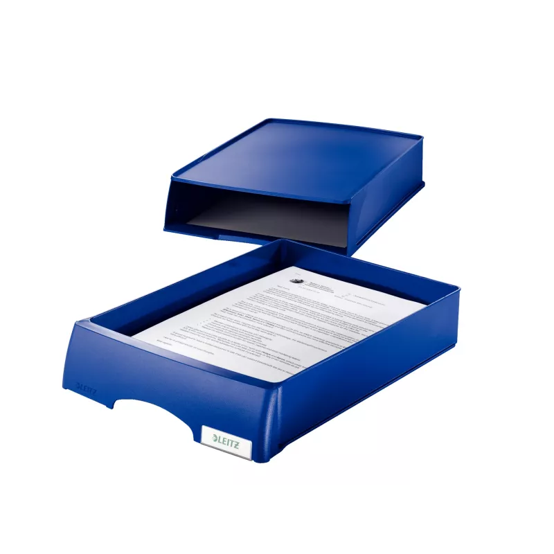 Leitz Letter tray Drawer unit Plus, Plastic, Blue, A4, 234 x 325 x 53 mm, 255 mm, 376 mm