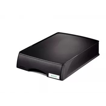 Leitz Letter tray Drawer unit Plus, Plastic, Black, A4, 255 mm, 376 mm, 70 mm