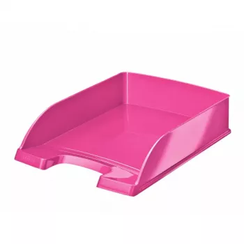 Leitz Letter tray WOW, Plastic, Pink, A4, 255 x 357 x 70 mm, 280 g, A4