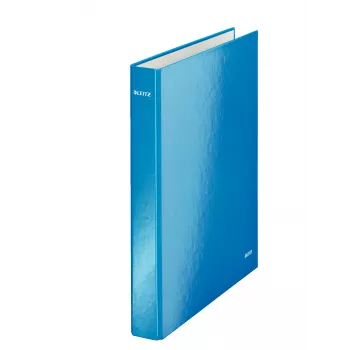 Leitz Ringbinder WOW Laminated A4+ 2DR/25mm, A4, Carton, Blue, White, 250 sheets, 80 g/m²
