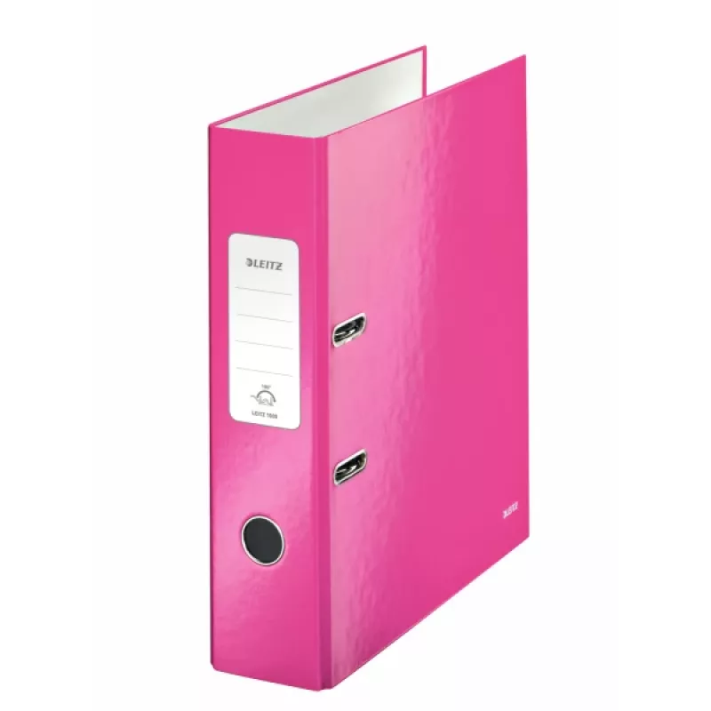 Leitz Lever Arch File 180° WOW POB/Laminated A4/80mm, A4, Carton, Pink, 600 sheets, 80 g/m², 8 cm