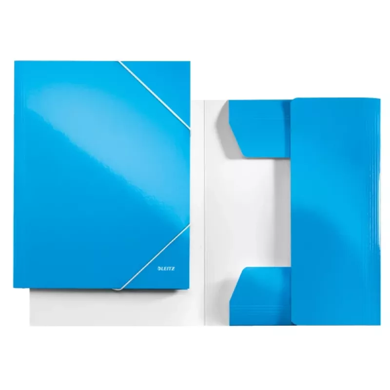 Leitz 3-Flap Folder WOW Card/POB A4, A4, Polypropylene (PP), Blue, 250 sheets, 80 g/m², Paper