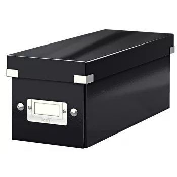 Leitz Click & Store WOW CD Storage Box, Black, Carton, 143 mm, 352 mm, 136 mm, 440 g