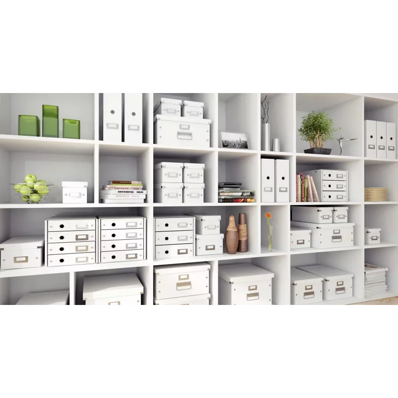 Leitz Click & Store WOW DVD Storage Box, White, Carton, 206 mm, 325 mm, 147 mm, 570 g