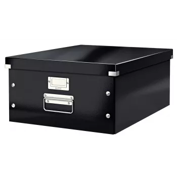 Leitz Click & Store WOW Large Storage Box, Black, Carton, 369 mm, 482 mm, 200 mm, 1.28 kg