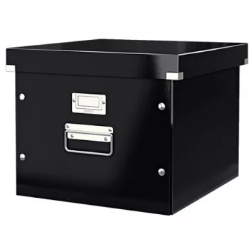 Leitz Click & Store WOW Suspension File Box, Black, Carton, 357 mm, 285 mm, 367 mm, 1.21 kg