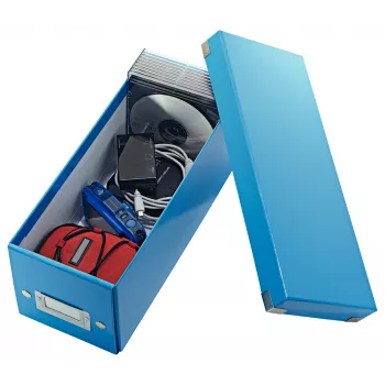 Leitz Click & Store WOW CD Storage Box, Blue, Carton, 143 mm, 352 mm, 136 mm, 440 g