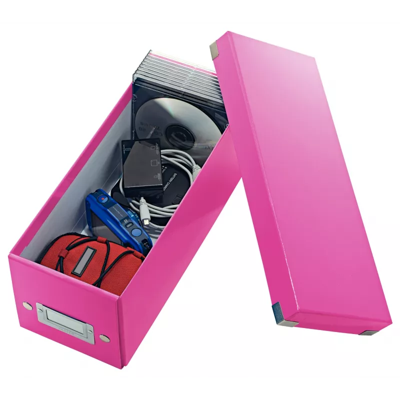 Leitz Click & Store WOW CD Storage Box, Pink, Carton, 143 mm, 352 mm, 136 mm, 440 g